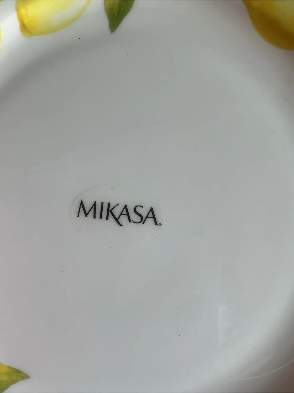 Mikasa Lemon Wreath Ceramic Dinner Plate - Yellow & Green